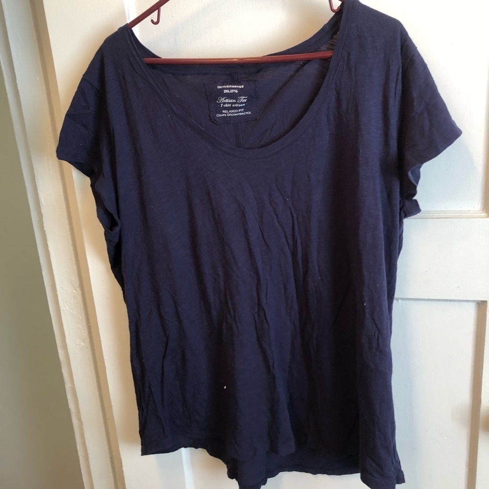 Denver Hayes purple Relaxed Short Sleeve T-Shirt 2x relaxed fit- Artisan Tee